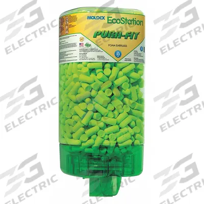 MOLDEX Ear Plug Dispenser: Dispenser with Refill, Bullet, 33 dB NRR, 500 Pairs - Bullet-Shaped Earplug Dispensers & Refills