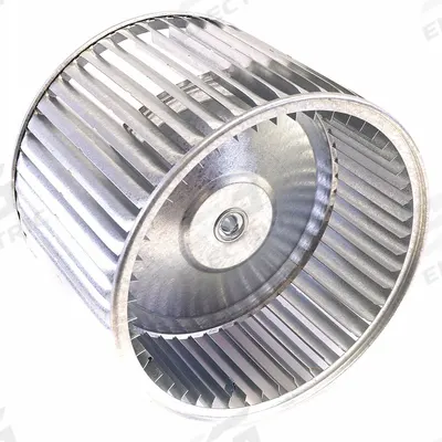 YORK Blower Wheel: 10 1/2 in Dia, 8 in W, CW Closed End, Steel Wheel, 1 Inlets - Dual-Inlet Forward-Curved Blower Wheels
