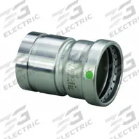 VIEGA PROPRESS Crimp Adapter Fitting: 2 1/2 in Pipe x 2 1/2 in CTS Size, Straight, BSPP x Press-fit (MPN 80064). Key specifications — Brand: VIEGA PROPRESS.