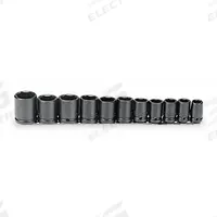 PROTO Impact Socket Set: 1/2 in Drive Size, Small Set (0-50 pieces) Set Size, 11 Pieces, Black Oxide (MPN J74102). Key specifications — attr1204251: PROTO; attr1215453: 1/2 in; attr1215454: 1/2 in to 1-1/8 in.