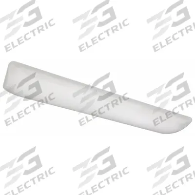 LITHONIA LIGHTING Flush Mount: White, 3 1/4 in Ht, 2,000 lm, 4000K, 35 W, 120V AC, 9 1/4 in Wd - Linear Puff Flush-Mount Lights