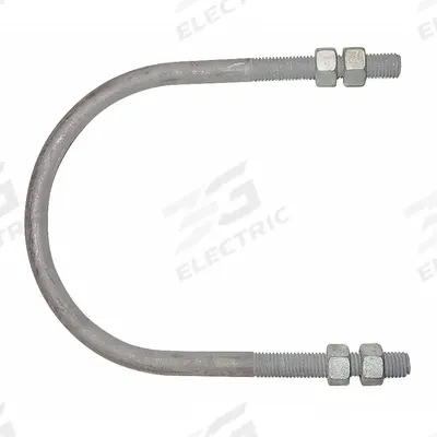 Parker Accumulator Mounting U-Bolt: 4WB60/4WB62/4WB64/4WB68, 7.13 in Inside Dia. - Piston Accumulator Mounting U-Bolts