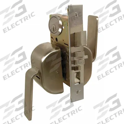 LIFE SAVER Door Lockset: Office Paddle Locksets, Stainless Steel, ADA Compliant (MPN 5PDAC/32D)