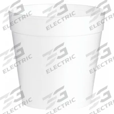 DART Disposable Carry-Out Soup Container: White, Foam, 32 oz Capacity, 1 Compartments - Round Foam Containers
