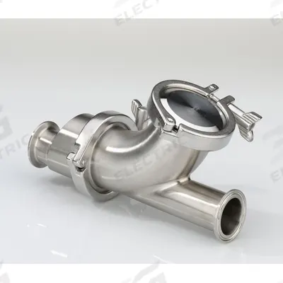 VNE Ball Check Valve: Ball, Y-Style Valve Body, 2 1/2 in Pipe Size, 316L Stainless Steel - 3-A Certified Stainless Steel Ball Check Valves
