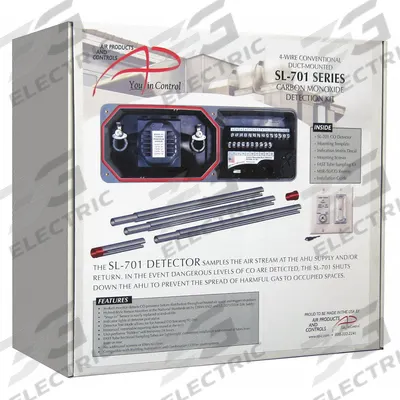 AIR PRODUCTS AND CONTROLS Carbon Monoxide Duct Detector Kit: 115V AC/230V AC/24V AC/24V DC - Carbon Monoxide Detectors for Fire Alarm Systems
