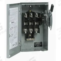 EATON Safety Switch: Fusible, 30 A, Three Phase, 240V AC, Galvanized Steel, Indoor (MPN DG321NGB). Key specifications — Brand: EATON.