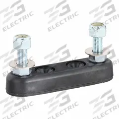 BUSSMANN Fuse Block: Open, 1 Pole, 125 V AC, Bolt-Down Mounting, Stud Termination, Bolt-On (MPN 4164). Key specifications — Brand: BUSSMANN.