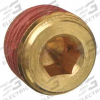 PARKER Plug: Hex Drive Cored Plug, 3/4 in, NPT Threaded, 1,000 psi, 5/8 in Lg, C36000 Brass (MPN VS219P-12). Key specifications — Maximum Operating Pressure: 1,000 psi.