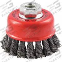 APPROVED VENDOR Cup Brush: Twisted Steel, 2 3/4 in Dia, 0.02 in Fill Dia, 5/8"-11 Arbor (MPN 66254442951). Key specifications — Brand: APPROVED VENDOR; Bristle Type: Standard Twist Knot Wire; Connection Size & Type: 5/8"-11 Arbor Hole.