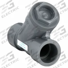 HAYWARD Y Check Valve: Piston, Y-Style Valve Body, 1/2 in Pipe Size, Socket x Socket, PVC, Female (MPN YC10050S). Key specifications — Brand: HAYWARD.