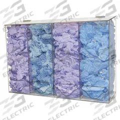 BOWMAN DISPENSERS Bulk Dispenser: 24 1/2 in Overall Wd, 5 13/16 in Overall Dp, 4 Compartments, Clear (MPN BK314-0111). Key specifications — Material: Plastic; Color: Clear; Brand: BOWMAN DISPENSERS; Product Type: Bulk Dispenser; Compatible Dispensing Product: Miscellaneous Supplies.