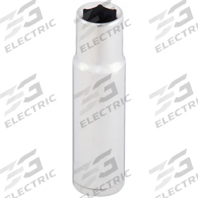 WESTWARD Socket: Metric, 1/2 in Drive Size, 17 mm Socket Size, 6-Point, Deep, Chrome - 1/2" Drive Hand Sockets