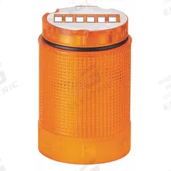 WERMA Tower Light Module: Flashing/Steady, 24V AC/24V DC, Yellow, 40 mm Overall Dia, KombiSIGN 40 (MPN 63431075). Key specifications — Brand: WERMA; Compatible with Series: KombiSIGN 40; Lens Color: Yellow; Operating Voltage: 24V DC; Manufacturer Part Number: 63431075.