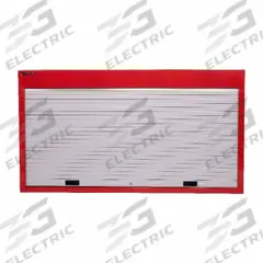 BETA Pegboard Wall Cabinet: 67 in x 6 in x 37 in, Roll Up, Recessed Pull Handle & Keyed, Red, Steel (MPN C57P R). Key specifications — Duty Rating: Medium Duty; Cabinet Material: Steel; Assembled: Assembled; Cabinet Color: Red; Brand: BETA.