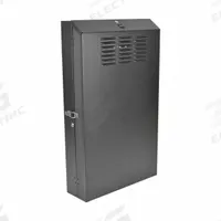 EATON TRIPP LITE Server Rack Enclosure: 4 Rack Units, 43 in x 25 5/8 in x 8 in, Wall Mount, Steel (MPN SRWF4U36). Key specifications — Brand: EATON TRIPP LITE; Includes: (12) 12-24 Screws; Material: Steel; Features_Broad: Low-Profile Vertical Server-Depth.