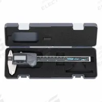 TESA-CAL IP67, 6 inch/150 mm, without thumb roller, round rod with long form certification (MPN 00530141LC). Key specifications — attr1185476: TESA BROWN & SHARPE; attr1185435: Step; attr1185436: Certificate of Conformance; attr1185475: IP67; attr1185429: +/- 0.005 in; attr1185430: 0.0005 in/0.01 mm; attr1220488: Included.