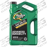QUAKER STATE Engine Oil: Conventional, 5 qt Size, Bottle, 5W-20, Advanced Durability (MPN 550044965). Key specifications — SAE Grade: 5W-20; Brand: QUAKER STATE; Compatible Engine Type: Gasoline Engines; Oil Series: Advanced Durability.