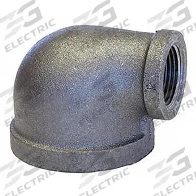 ANVIL Metal Pipe Elbow: 90° Elbow, 300 psi @ 150° F, 1 1/2 in x 1 1/4 in - Medium-Pressure Threaded Pipe Fittings
