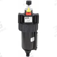 PARKER Compressed Air Lubricator: Micro Mist, 1/2 in NPT, 90 cfm, 250 psi Max Op Pressure, Knob, 16L (MPN 16L34BE). Key specifications — attr111774: Zinc; attr111402: 16L; attr111761: PARKER.