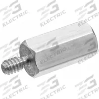 Hex Standoff: Male x Female, M4x0.70 Thread Sz, 12 mm Lg, Hex, Aluminum, Plain, 6 mm Hex Wd, 6H (MPN ZSNDF-102). Key specifications — Brand: USA INDUSTRIALS.