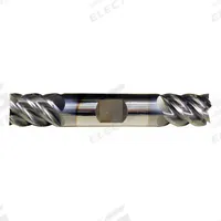 CLEVELAND Square End Mill: Carbide, TiAlN Coated, Double End, 5 Flute, 1/8" Mill Dia, 1/4" LOC (MPN C80100)