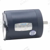 LEESON General Purpose Motor: C-Face Mount, Totally Enclosed Non-Ventilated, 1/2 hp, 230/460V AC (MPN 110144.00). Key specifications — Brand: LEESON; Nameplate Voltage @ 60 Hz: 230/460V AC; Full Load Current @ 60 Hz: 0.80 A; Nameplate RPM @ 60 Hz: 3,450 RPM; Motor Enclosure: TENV.