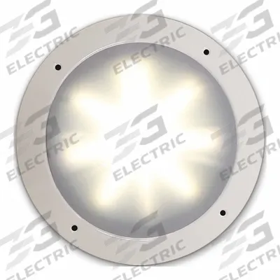 ECCO Anti-Microbial Interior Light: Courtesy Light, LED, Clear, Round, 12-24V DC - Compact Courtesy Lights