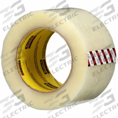 SCOTCH Carton Sealing Tape: 2.5 mil Tape Thick, 2 7/8 in x 109 3/8 yd, Clear - Hot Melt Packing Tape for Recycled Boxes