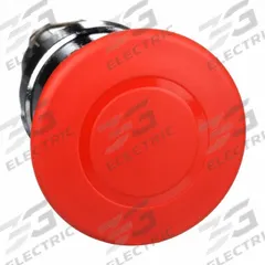 SCHNEIDER Emergency Stop Push Button: Red, 22 mm Mounting Size, Metallic, Maintained (MPN ZB4BT84TQ). Key specifications — Brand: SCHNEIDER; Action: Maintained; Series: XB4; Push Button Material Type: Metallic.