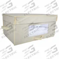 HOSPITALITY 1 SOURCE Blanket Box: 24 in Overall Lg, 15 in Overall Wd, 11 in Overall Ht, Ivory (MPN BLKTBOX). Key specifications — Material: Nonwoven Fabric; Closure Style: Box Top; Color: Ivory.
