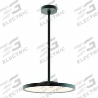 AFX INC. Decorative Pendant: 15 5/8 in Dia, 1 in Ht, Black, 2,525 lm, 2700K/3000K/3500K/4000K/5000K (MPN EGRP16LAJD2BK). Key specifications — attr1257651: 120 to 277V AC; attr1257625: AFX INC.; attr1257628: 5000K; attr1257630: Yes; attr1257619: Black.