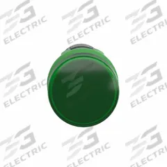 SCHNEIDER ELECTRIC Pilot Light: 22 mm Panel Mounting Hole Dia, LED, Green, XB5 (MPN XB5EVM3). Key specifications — Brand: SCHNEIDER.