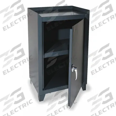 DURHAM MFG Storage Cabinet: 24 1/4 in x 24 1/4 in x 33 3/4 in, Swing Handle & Keyed - Industrial Shelf Cabinets
