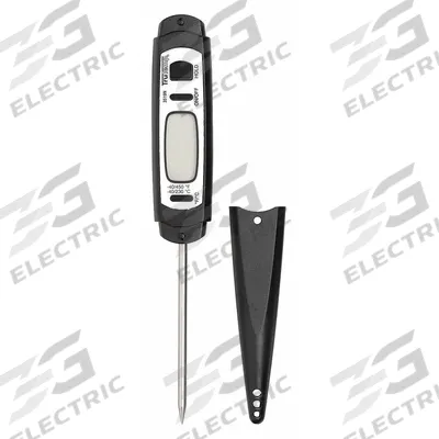 TAYLOR Pocket Test Thermometer: Temp Test, LCD, 4 in Overall Lg, 3/4 in Dia - Digital Thermometers for Food