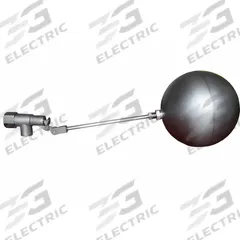 BOB Float Valve Assembly: For Water Media, Angle Valve Body, Cylindrical, Horizontal Piping, FNPT (MPN R1371-1-5). Key specifications — Mounting: Horizontal Piping; Arm Adjustability: Adjustable; Connection Gender - Side 1: Female; Connection Gender - Side 2: Female; Brand: BOB; Connection Type - Side 1: NPT; Connection Type - Side 2: NPT; Flow Rate: 63.4 gpm @ 65 psi.