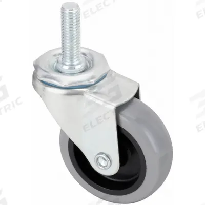 APPROVED VENDOR Stem Caster: Swivel, 3 in Wheel Dia., 1 in Wheel Wd, Polyurethane - Standard Threaded Stem Casters