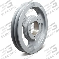APPROVED VENDOR V-Belt Pulley: B94, 2 Groove, 9.75 in OD, Bushed Bore, SK, Quick Detachable (MPN 942B). Key specifications — Pulley Industry Number: B94; Pitch Diameter: 9.4 in (5L, B); For Belt Section (broad, with similar types): 5L, B, or BX.