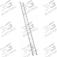 WERNER Straight Ladder: 24 ft Ladder Size, Aluminum, 300 lb Load Capacity, 61 lb Wt, 24 Rungs (MPN 524-1). Key specifications — Color: Silver; Brand: WERNER; Included Features: Hoop End Caps; Shoe Type: Slip-Resistant.