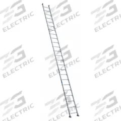 WERNER Straight Ladder: 24 ft Ladder Size, Aluminum, 300 lb Load Capacity, 61 lb Wt, 24 Rungs (MPN 524-1). Key specifications — Color: Silver; Brand: WERNER; Included Features: Hoop End Caps; Shoe Type: Slip-Resistant.