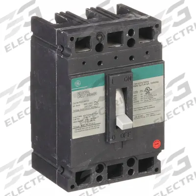 GE Molded Case Circuit Breaker: 30 A Amps, 18kA at 120/240/277/480V AC, Fixed - TED-, TEHD-Frame GE Molded Case Circuit Breakers
