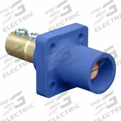 Single Pole Receptacle: Blue, Straight Taper Nose Mating, Double Set Screw Termination, 400 A (MPN 16R21-UB). Key specifications — Series: 16; Receptacle Gender: Male; Brand: LEVITON.