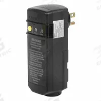 LEVITON GFCI: Auto Reset, 3, 5-15P Plug, 15 A Current, 120V AC, 5-15R, Black/Yellow, SJTW (MPN GSRA1-1). Key specifications — NEMA Plug Configuration: 5-15P; NEMA Receptacle Configuration: 5-15R; Brand: LEVITON; Voltage: 120V AC.