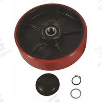 DAYTON Steer Wheel Kit: Steer Wheel Kit, For Pallet Jacks, Red (MPN MHAC03G). Key specifications — attr1343630: Steer Wheel Kit; attr1343631: 490Z07; attr1343633: DAYTON; attr1343619: Red; attr1343632: Pallet Jacks.