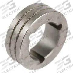 TWECO Bottom Feed Drive Roll: 0.045 in, V-Knurl, For ESAB Fabricator 252i Series (MPN 170924-010). Key specifications — For Wire Type: Flux-Cored; Brand: TWECO; Manufacturer Part Number: 170924-010; For Welder Series: Fabricator 252i.