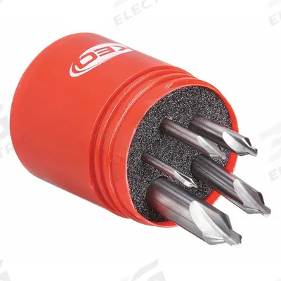KEO Center Drill Set: Plain-Tip, 5 Pc, 60° - Plain-Tip Center Drill Sets