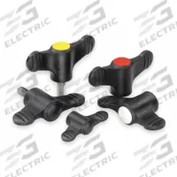 KIPP Hand Knob: Wing, Plastic w/ Steel Thread, M10 Thread, 14 mm Thread Lg, 75 mm Dia (MPN K0274.210). Key specifications — Brand: KIPP.
