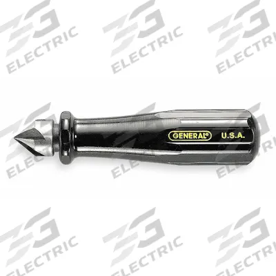 GENERAL Reamer/Countersink: Copper/Iron Pipe/Plastic/Sheet Metal, 3/4 in Max Pipe Size - Screwdriver-Style Tubing & Conduit Reamers