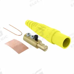 Single Pole Inline: Male, Yellow, 600V AC/600V DC, 400 A, Double Set Screw Termination, 16 Series (MPN 16D24-UY). Key specifications — Gender: Male; Series: 16; Brand: LEVITON.