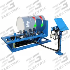MORSE Drum Roller: 208V @ 3.1A/230V @ 3A/460V @ 1.5A, TEFC, 1 hp HP, Hydraulic Lift, Variable Speed (MPN 456-3). Key specifications — Operating Voltage @ Current: 208V @ 3.1A; Phase: Three; Manufacturer Part Number: 456-3; Full Drum Weight Capacity: 1,000 lb Liquid Load; For Drum Capacity: 1 to 5 gal; Brand: MORSE; Automated Operation: Not Automated Operation Capable; Enclosure: TEFC.